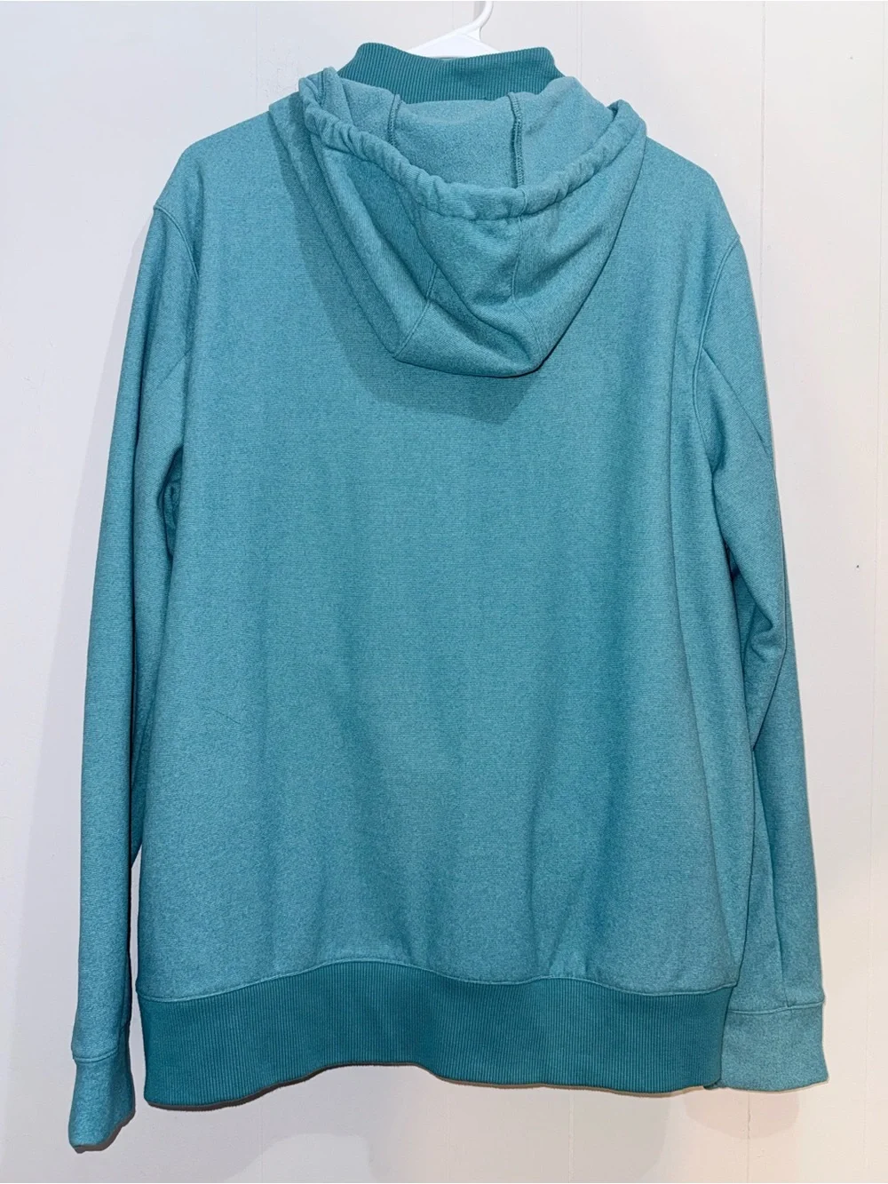 adidas Go-To 1/4 Zip Golf Hoodie Arctic Fusion Teal Blue Fleece Pullover L